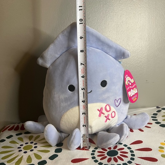 NWT Squishmallow Stacy the Squid XOXO Heart Valentine 2021 Plush Toy - Picture 7 of 7